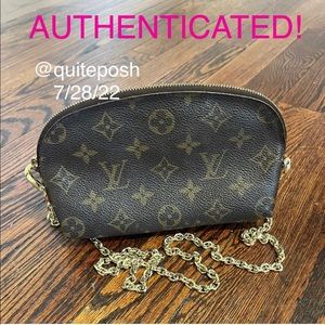 Authentic Monogram LV Cosmetic Pouch